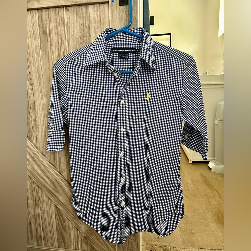 Women’s Polo Ralph Lauren short sleeve button up, Size 4